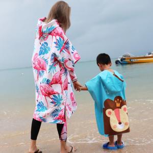 XL size 100%  cotton hooded poncho beach  towels